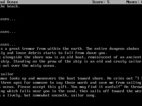 This is the only place (and time) in the Zork trilogy that