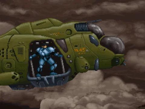 A stage begins with a shot scene