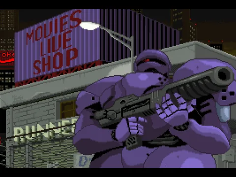 Cyborgs guard the district