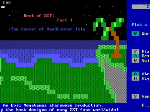 Best of ZZT 1 Title Screen