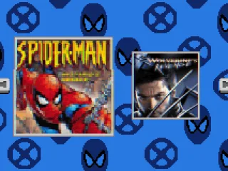 Game selection screen.