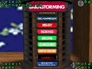 Choose your game from 56 choices, some of which have patched versions you can unlock