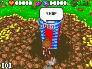 Back in Retroville, I can buy things at the shop.