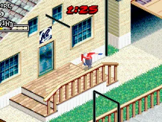 Racing around an urban area...