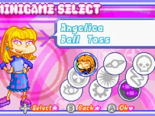 When we start off the game, we have a volleyball mini-game, as well as the option to play with a friend using the link cable.