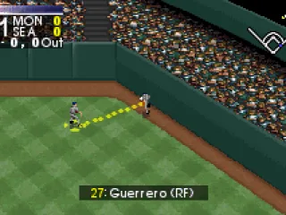 The line connects the active player with the place where the ball lies.