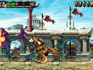 With the 3rd orb we transform into a monster, here the wolf.