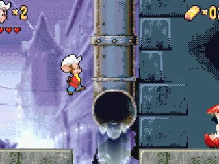 Some platform jumping.