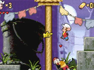 You can also defeat the enemies by jumping at them, in true Mario fashion.