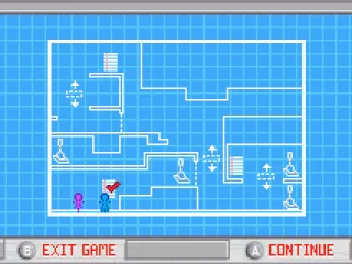 A map of the current level.