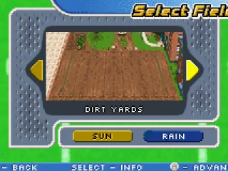 Select Field - Dirt Yards - Sun