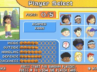 Putting our team together: Each side chooses five players.