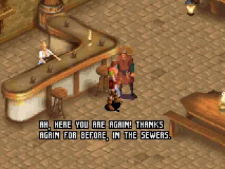 Happy meeting in Elfsong tavern after adventuring