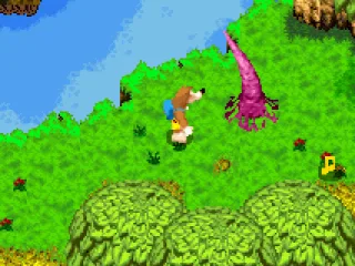 These awkward tentacles are at least stationary and do not try to grab you.