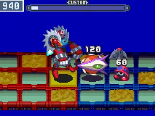 You can summon other Navis (here Metal Man) in battle.