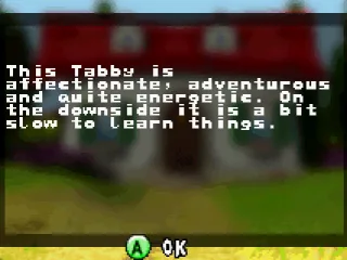 Stats on a tabby cat.