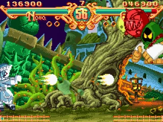 Nova's special attack to Owl who tries to evade.