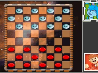 Starting a checkers game.