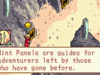 There are signs which explain the controls along the way, but you can choose not to read them.