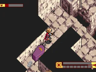 move the coffin out of the castle