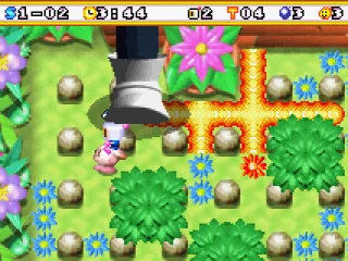 In this level, a giant feet randomly stomps the ground