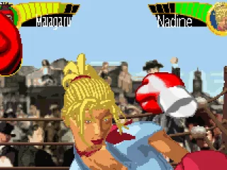 Nadine dodges a punch