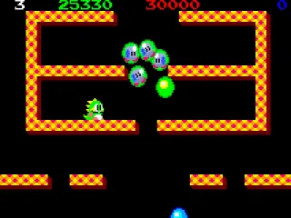 All enemies in bubbles