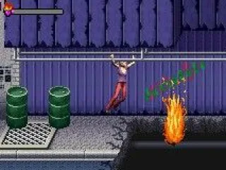 Doing the handwalk along a pole