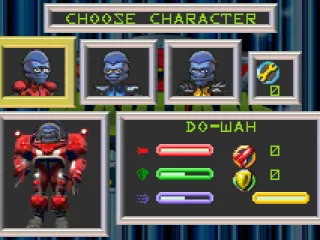 Character selection screen