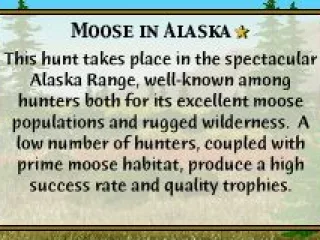 When you choose your stage, the game gives you a description of the area you're about to go hunting in.