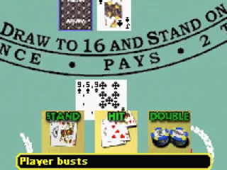 Loose when you bust (get over 21 points on your hand)