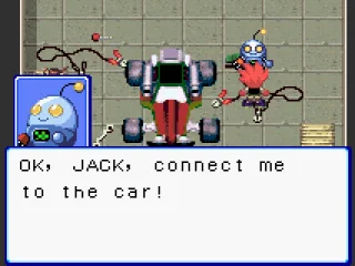 In the garage with your new robot.