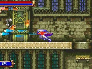 Killing a skeleton with a special weapon.