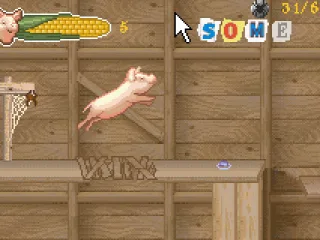 Jump to break through loose floors.