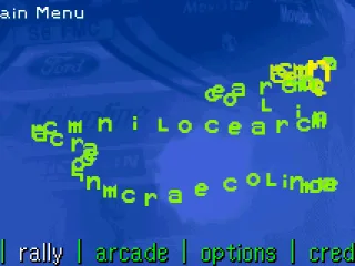 Main menu with multiplayer options, credits and other things to modify.