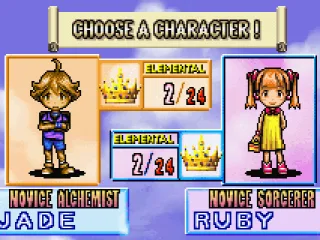 Character select interface