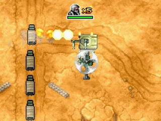 Got to destroy the tank quickly, each of its shots takes out a truck directly.