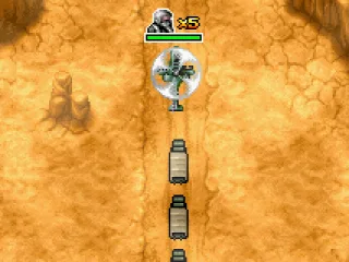 Guiding a convoy in a helicopter.