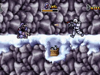 The enemy and a box of grenades