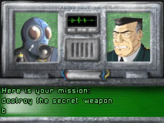 The general relays the mission objective