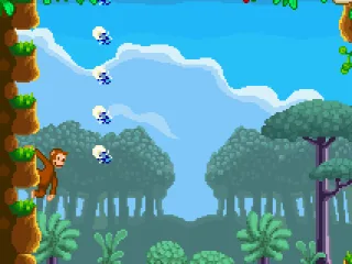 George can cling to walls