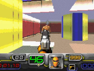 Despite its name, Dark Arena is one of the more colorful shooters out there.