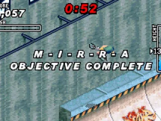 Completing an objective.