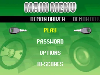 The main menu lets you choose what you want to do