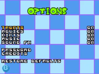 Options Menu