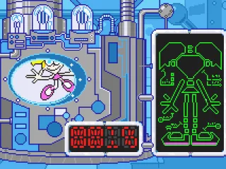 Having put back a clone, a screen shows how many we have caught so far.