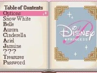 Players may select to play a princess' chapters in any order from the Table of Contents screen.