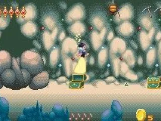 Snow White explores the dwarven mines.