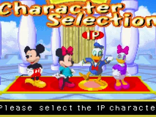Choosing a Disney character.