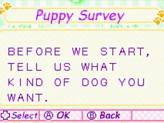 Puppy Survey.